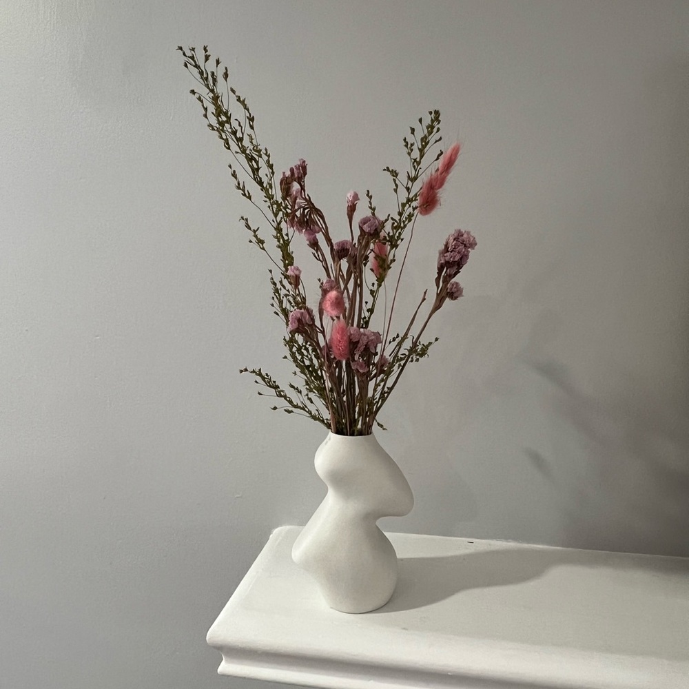 White Figure Vase